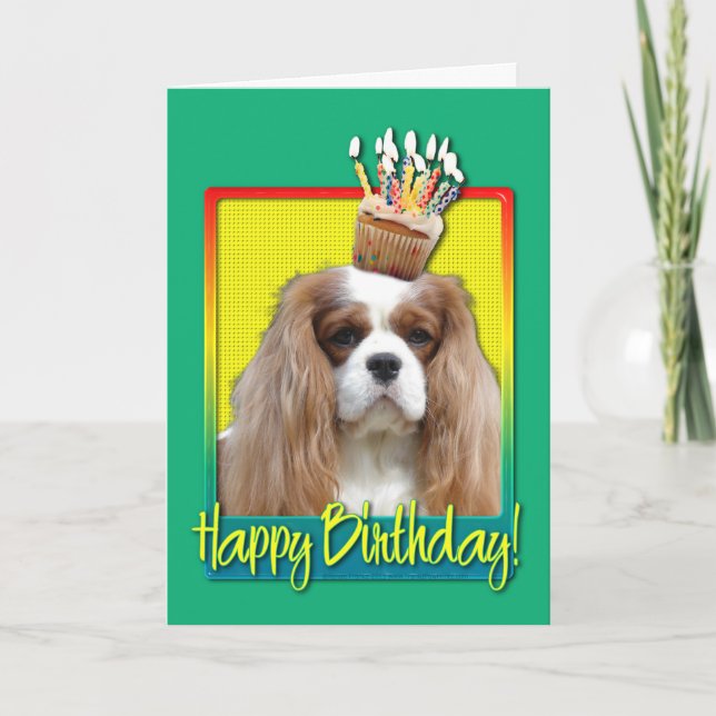 Carte Petit gâteau d'anniversaire - cavalier - Blenheim (Devant)