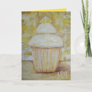 CARTE PETIT GÂTEAU DE CITRON - JOYEUX ANNIVERSAIRE,