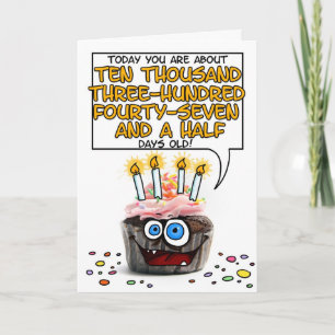 Carte Petit gâteau de joyeux anniversaire - 28 années