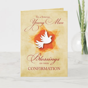 Carte Petit, jeune homme, Confirmation Félicitations