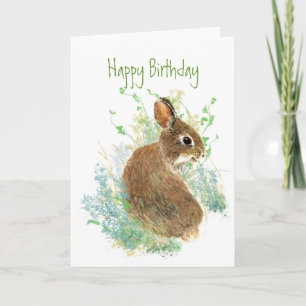 Carte Petit lapin lapin lapin de lapin de lapin heureux 