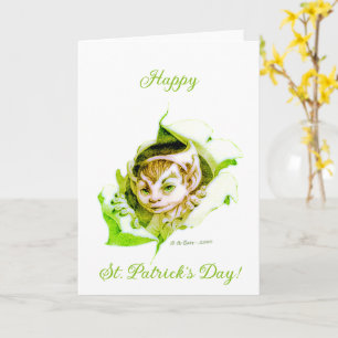 Carte Petit Leprechaun Saint-Patrick