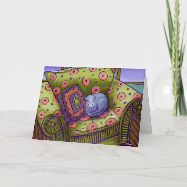 Carte Petit somme de chat (Devant)