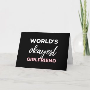 Carte Petite amie la plus correcte du monde