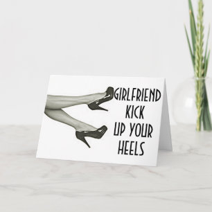 CARTE PETITE AMIE TOMBE OU TOMBE LES TÊTES ANNIVERSAIRE