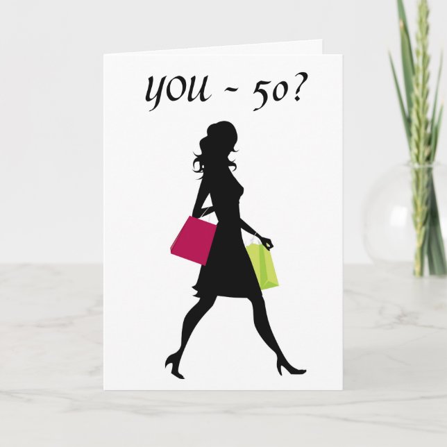 Carte PETITE AMIE U SHOP COMME TON 21=50e ANNIVERSAIRE (Devant)