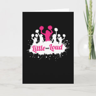 Carte Petite Et Forte Pom-pom girl Cheerleader