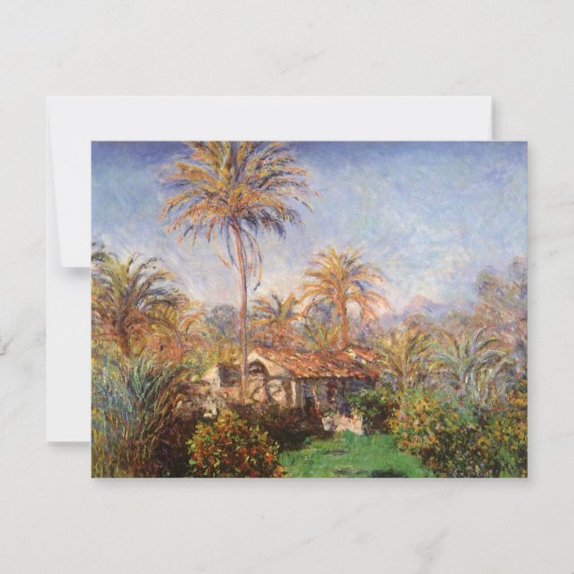 Carte Petite ferme rurale à Bordighera par Claude Monet (Devant)
