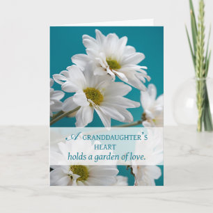 Carte Petite-fille Anniversaire Fêtes Jardin d'Amour