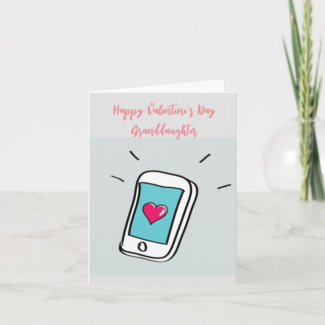 Carte Petite-fille de la Saint Valentin (Devant)