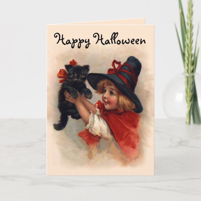 Carte Petite fille de sorcière (Devant)