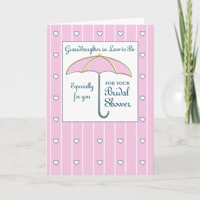 Carte Petite-fille en droit d'être rose Fête des mariées (Devant)
