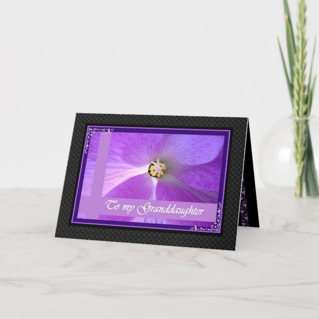 Carte PETITE-FILLE - félicitations de mariage (Devant)