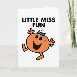 Carte Petite Miss Fun Waving Joyeusement