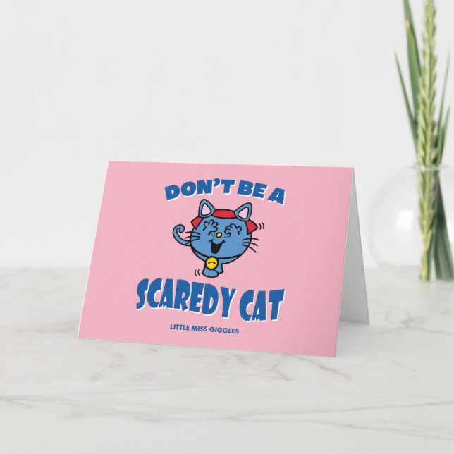 Carte Petite Miss Giggles Chat Scaredy Halloween (Devant)
