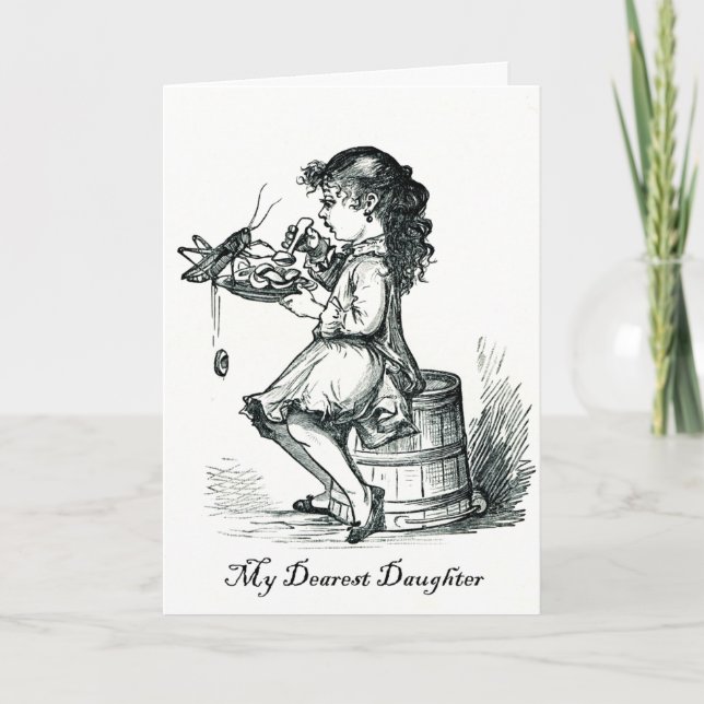 Carte Petite Miss Muffet Fille la plus ardente Anniversa (Devant)