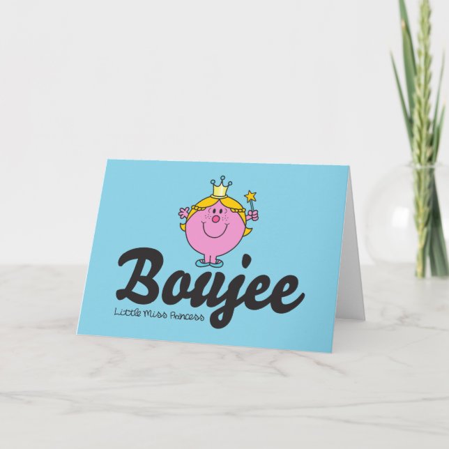 Carte Petite Miss Princesse Boujee (Devant)