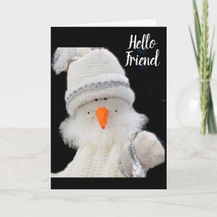 CARTE PETITE NEIGE DIT * JOYEZ NOËL À VOUS**