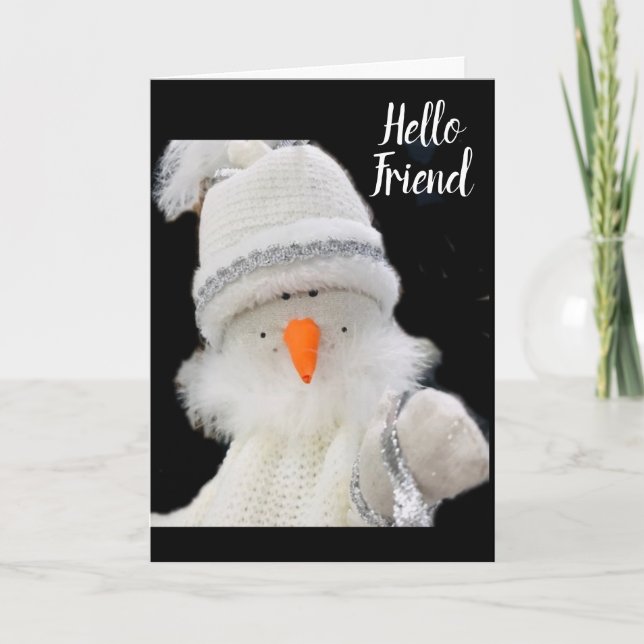 CARTE PETITE NEIGE DIT * JOYEZ NOËL À VOUS** (Devant)