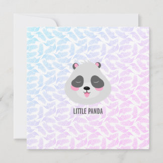 Carte petite panda Flat