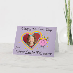 Carte Petite Princesse Bonne Fête des Mères