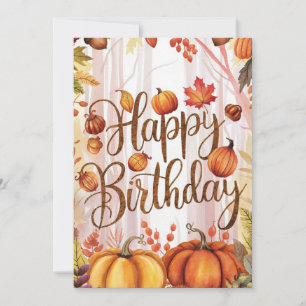 Carte Petite saison Whimsical Automne automne Bonne Anni