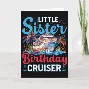 Carte Petite Sœur du bateau de croisière d'anniversaire