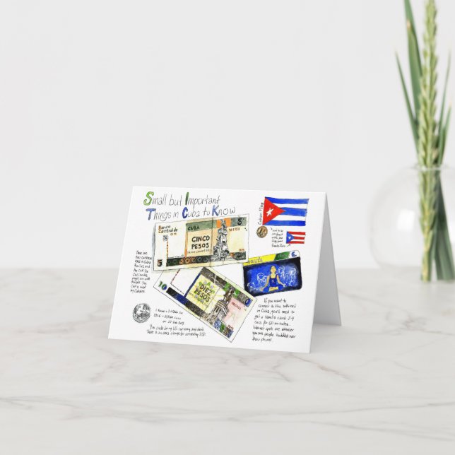 Carte Petites mais importantes choses à connaître à Cuba (Devant)