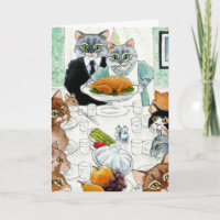 Petits amis de chat dinde Thanksgiving