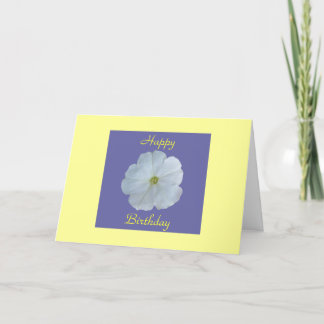 Carte Petunia blanc