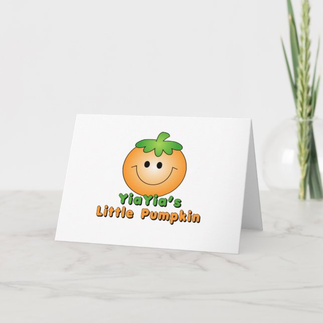 Carte Peu de citrouille de YiaYia (Devant)