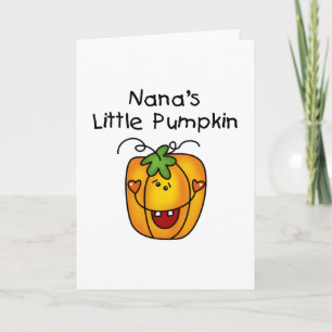 Carte Peu de T-shirts et cadeaux du citrouille de Nana