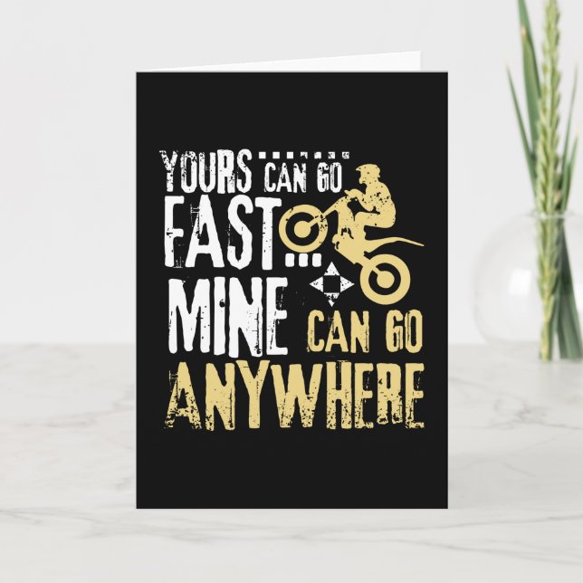 Carte Peut Aller N'Importe Où En Vélo D'Essai (Devant)