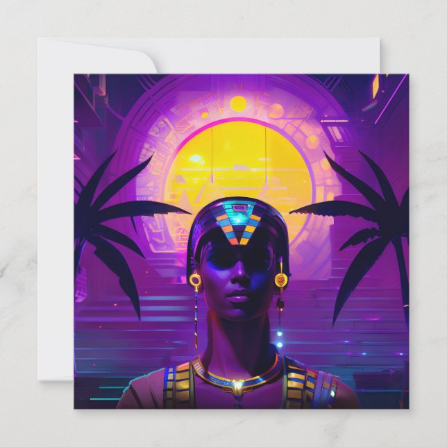 Carte Pharaon Synthwave (Devant)