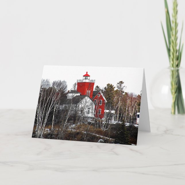 Carte Phare de deux ports (Devant)