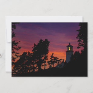 Carte Phare de Heceta Head sur la côte de l'Oregon   Car