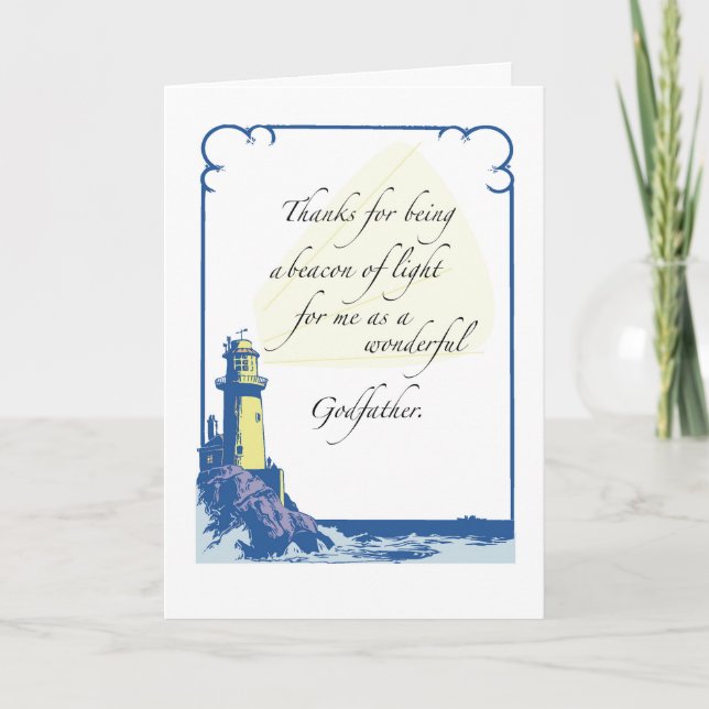 Carte Phare Dieu Père, Fête des pères (Devant)