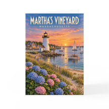 Phare du coucher de soleil de Martha's Vineyard Ma