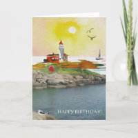 Phare Rocks Calm Coastal Scène