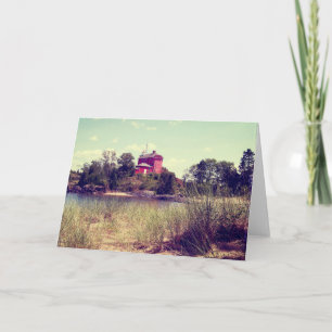 Carte Phare Vintage Summer Beach