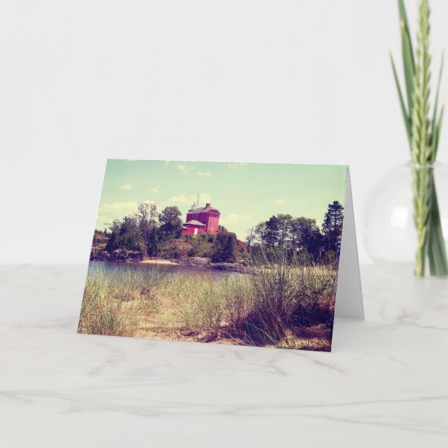 Carte Phare Vintage Summer Beach (Devant)