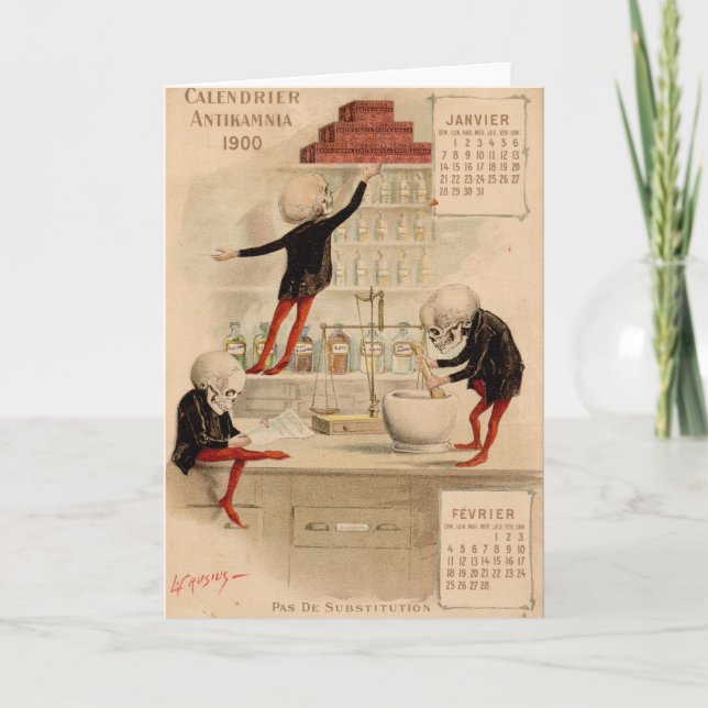 Carte Pharmacie squelettique (Devant)