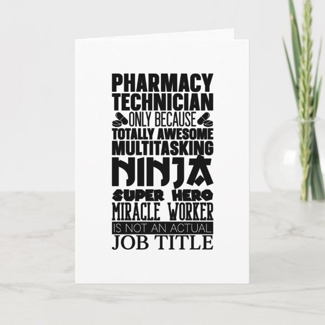 Carte Pharmacien de pharmacie multitâche Ninja Hero Tech (Devant)