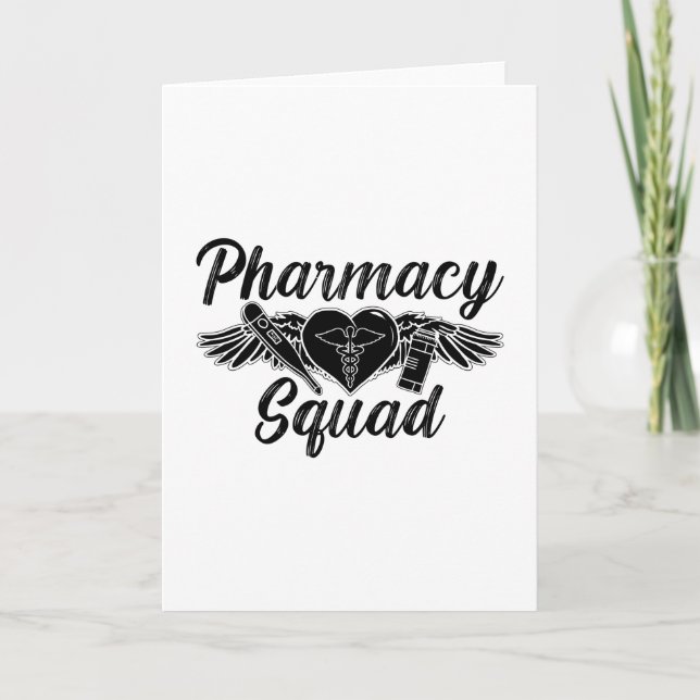 Carte Pharmacist Technician Medicine Tech Équipe de phar (Devant)