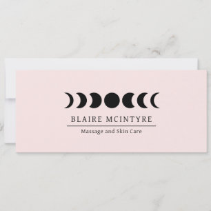 Carte Phases de Lune rose moderne Élégant certificat cad