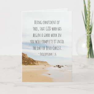 Carte Philippiens 1:6 DIEU qui a commencé un bon travail