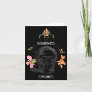 Carte Philosophe philosophique de Memento Mori