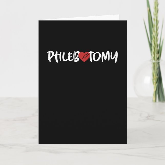 Carte Phlebotomist Phlebotomy (Devant)