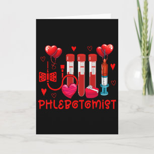 Carte Phlébotomiste Saint-Valentin Outils de phlébotomis