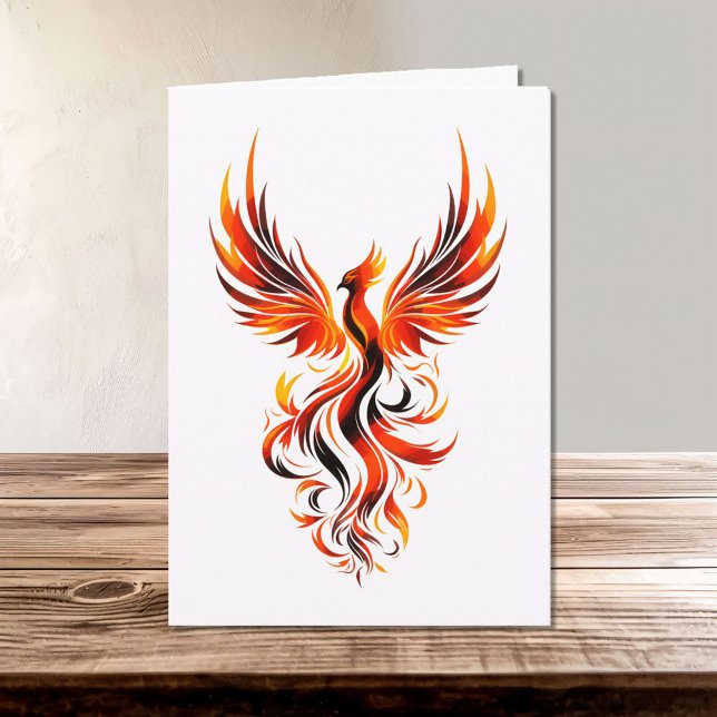 Carte Phoenix en flammes Vector Art (Créateur téléchargé)